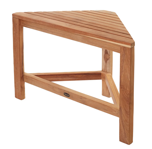 Teak Shower Bench Ray corner 24" (60 cm)